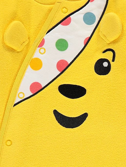 George UK Pudsey Bear Yellow Fleece All in One