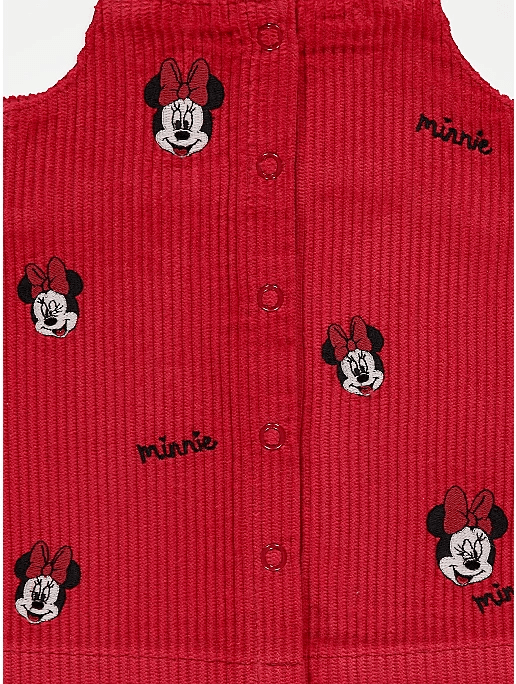 George UK Disney Minnie Mouse Pinafore Dress Bodysuit and Tights