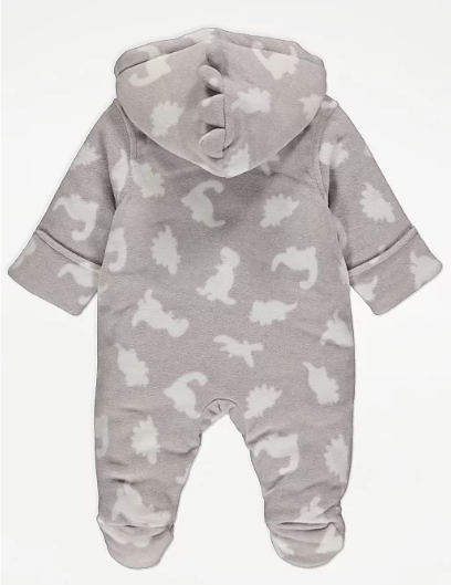 George UK Light Grey Fleece Dinosaur